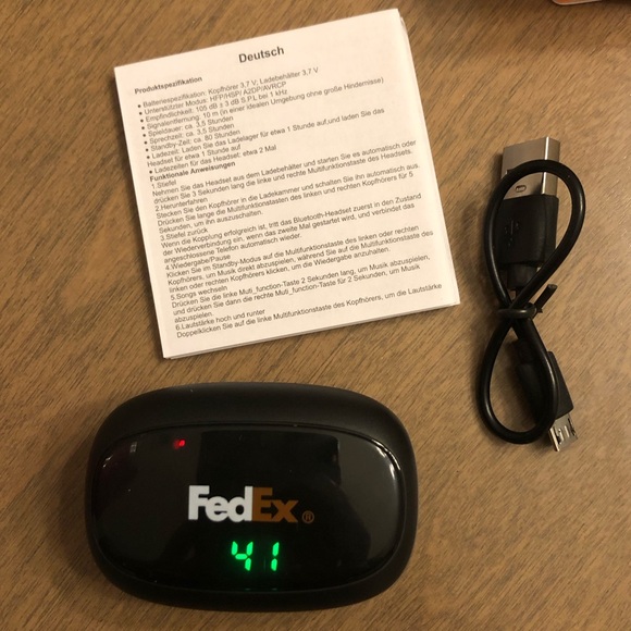 NEW FedEx Y70 True Wireless Headset Earbud Headphones - Picture 3 of 6